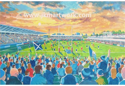 Scotstoun Stadium Fine Art Print - Glasgow Warriors